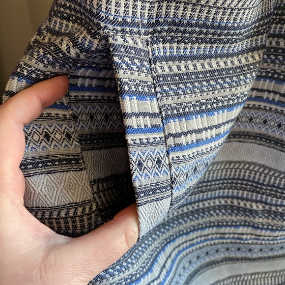 NWOT Jack by BB Dakota Patterned Blue Sleeveless Shift Dress Size Small - Picture 6 of 10